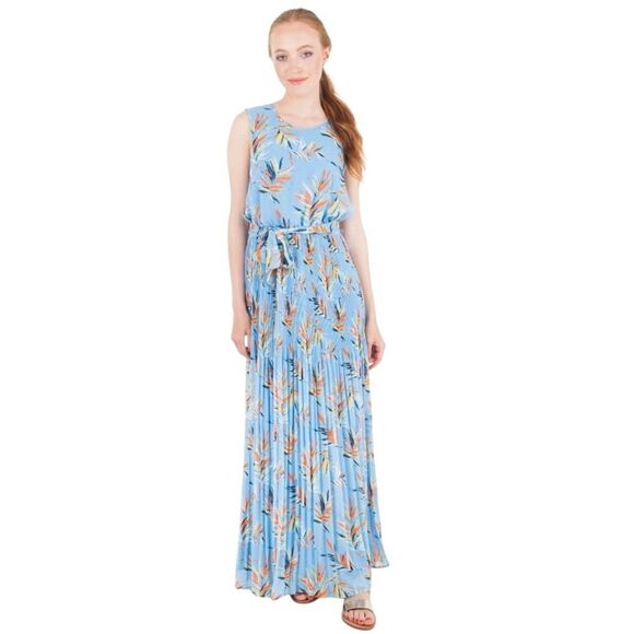 Pepe Jeans London Women's XS Maxi dress BELINDA PL952107 0AA MULTI Blue - Picture 3 of 13